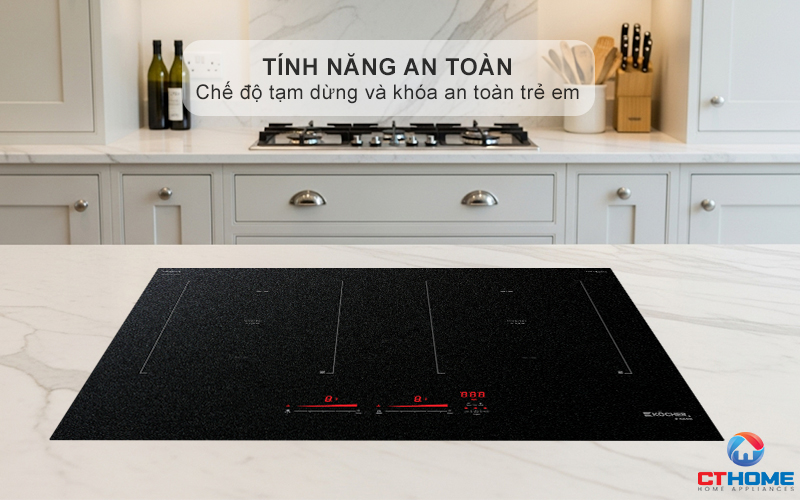 Tính năng khóa trẻ em an toàn và cảnh báo thông minh