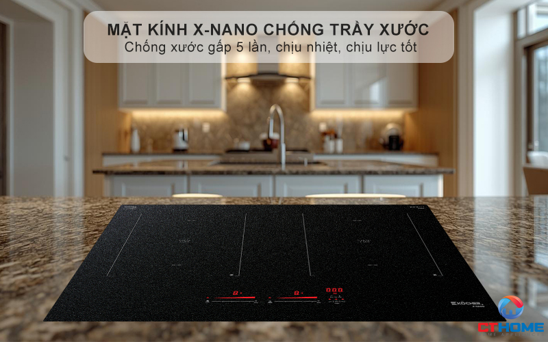 Mặt kính X-NANO chống trầy xước, va đập gấp 5 lần