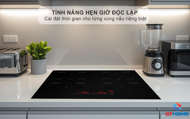 Hẹn giờ nấu và tắt bếp