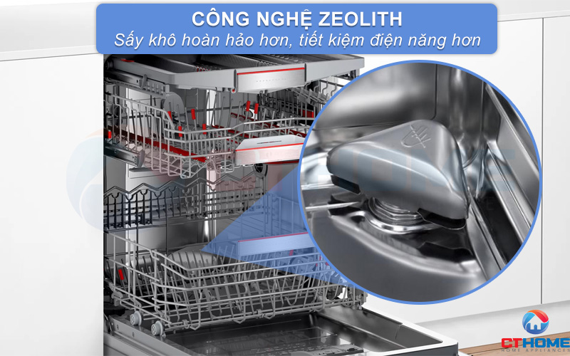 Công nghệ sấy Zeolith giúp bát đĩa khô hoàn hảo và tiết kiệm điện hơn