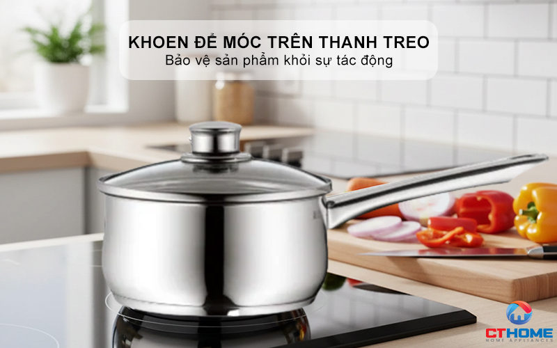 Khoen thực tế để lưu trữ trên thanh treo có móc
