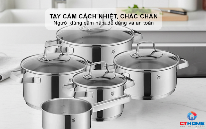 Tay cầm cách nhiệt, chắc chắn, an toàn