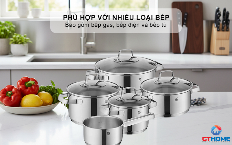Phù hợp với nhiều loại bếp