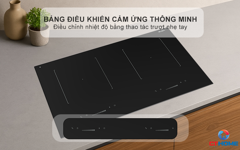 BẾP TỪ 2 VÙNG NẤU ÂM BÀN ELBA  ELIO 71 00 MÀU ĐEN 4600W  ELIO7100 4