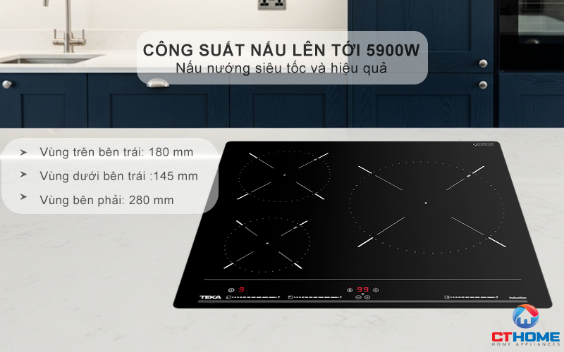 BẾP TỪ 3 VÙNG NẤU IBC 63010 BK MSS IBC63010BKMSS 3