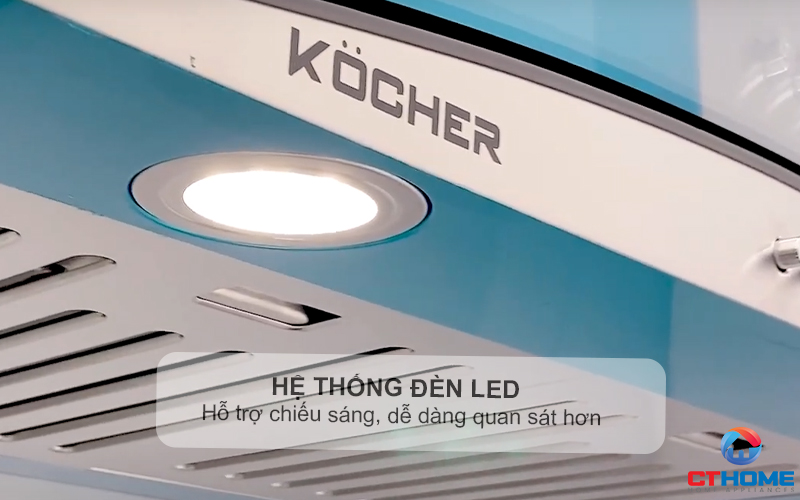 MÁY HÚT MÙI GẮN TƯỜNG KÍNH CONG KOCHER K-8870PRO NGANG 70CM K8870PRO 3