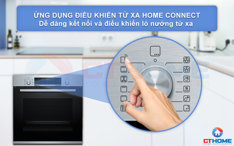Kết nối và giám sát lò nướng từ xa nhờ ứng dụng Home Connect