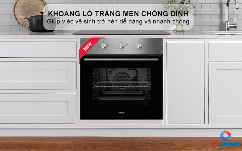 Khoang lò tráng men chống dính