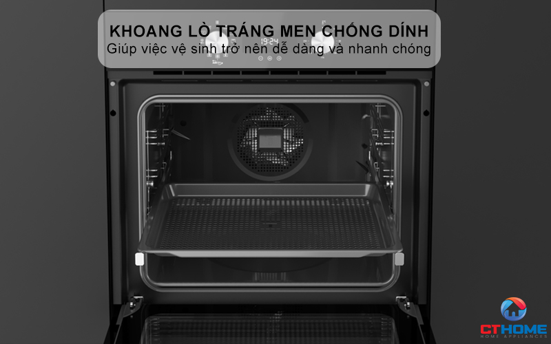 Khoang lò tráng men chống dính