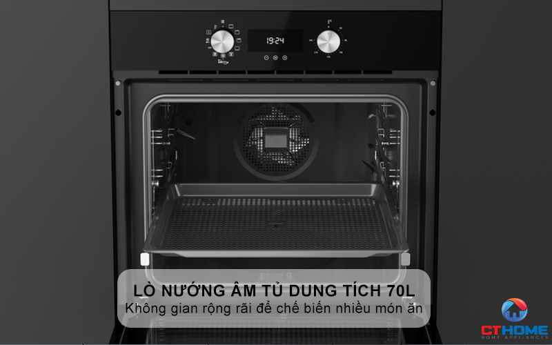 Lò nướng dung tích thực 70L thoải mái sử dụng
