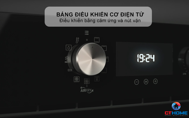 Điều khiển bằng cảm ứng và nút vặn