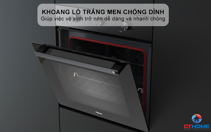 Khoang lò tráng men chống dính