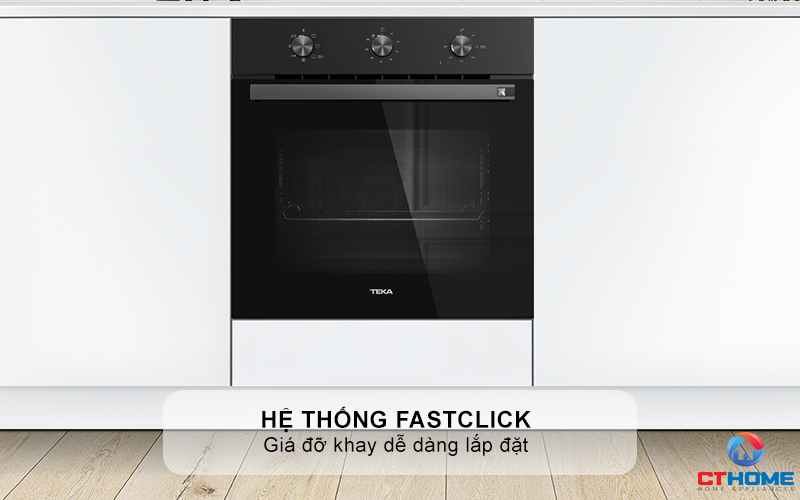 Hệ thống FastClick cho giá đỡ khay dễ dàng lắp đặt