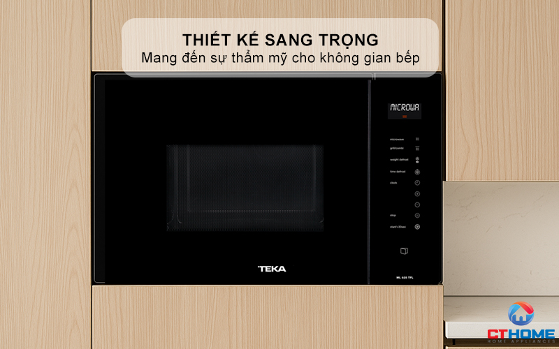 Thiết kế sang trọng mang đến sự thẩm mỹ cho không gian bếp
