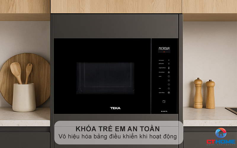 Chức năng khóa an toàn cho trẻ em