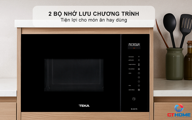 2 bộ nhớ lưu chương trình - tiện lợi cho món ăn hay dùng