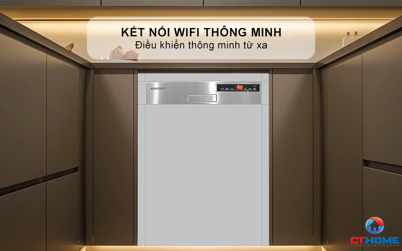 Kết nối wifi/bluetooth điều khiển từ xa qua ứng dụng Rosières E-Picurien