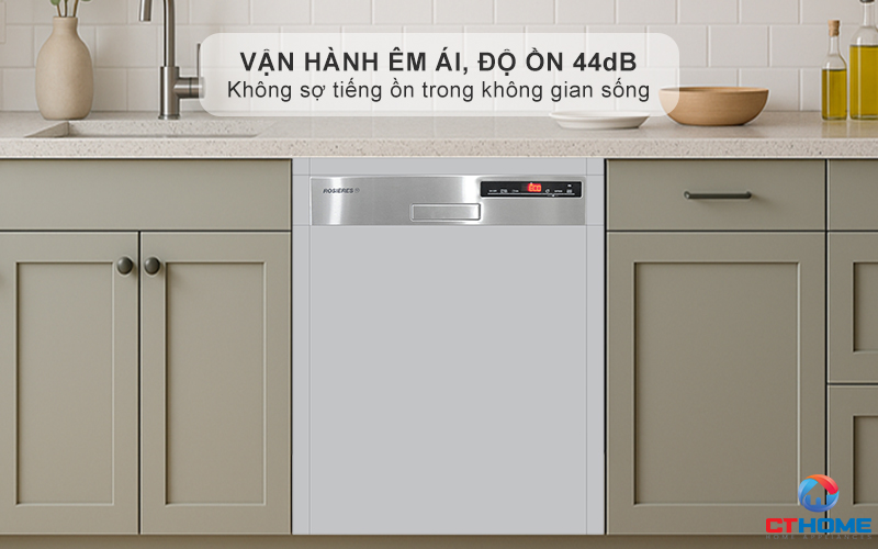 Vận hành êm ái, với độ ồn chỉ 44dB (A)
