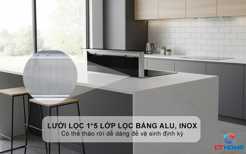 Lưới lọc 1*5 lớp lọc bằng Alu, inox