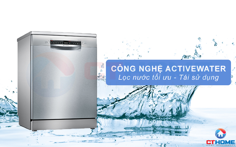 Công nghệ ActiveWater giúp tối ưu hơn lượng nước rửa từng chu kỳ