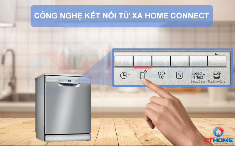 Home Connect giúp bạn kết nối và điều khiển máy từ xa