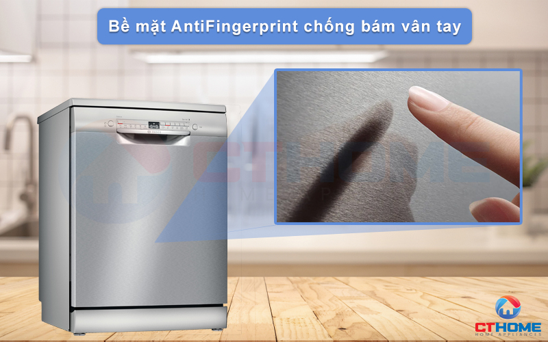 Bề mặt AntiFingerprint chống bám vân tay, dễ dàng lau chùi vệ sinh máy