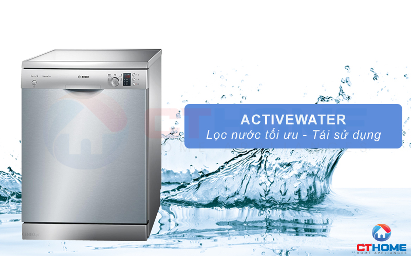 Công nghệ ActiveWater giúp máy rửa bát tiêu thụ ít nước hơn