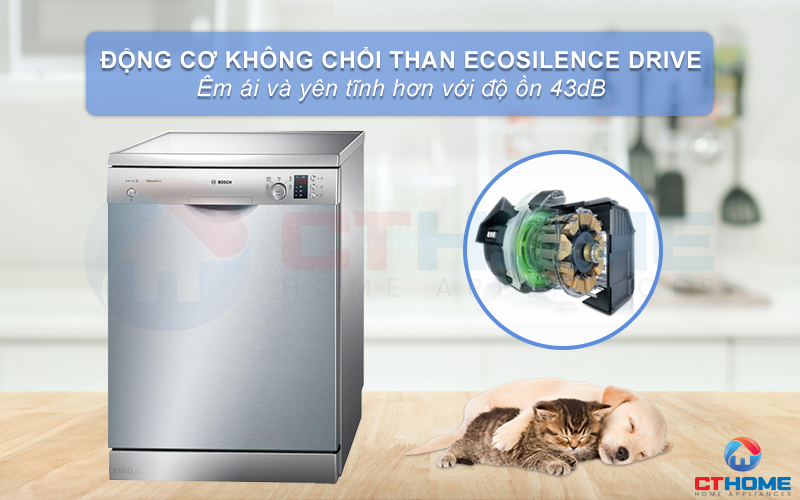 Động cơ EcoSilence Drive giúp máy hoạt động hiệu quả mà không gây tiếng ồn