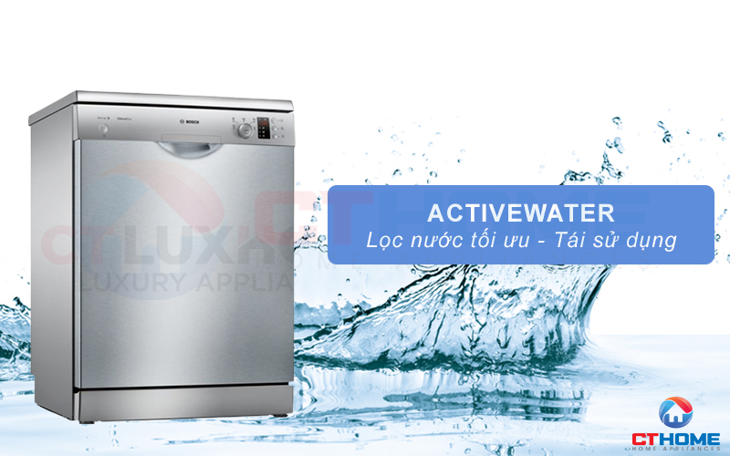 Công nghệ ActiveWater giúp tối ưu lượng nước sử dụng từng chu trình