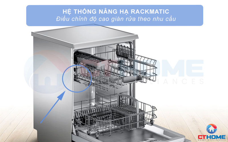 RackMatic cho phép điều chỉnh kích thước của giàn rửa