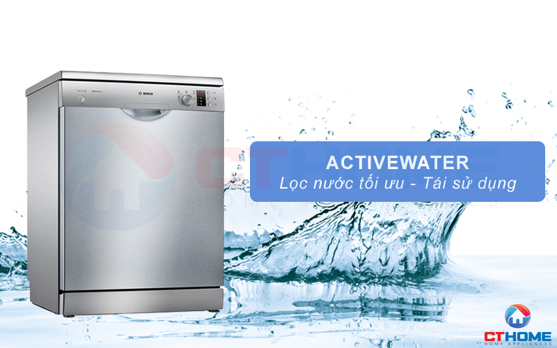 Công nghệ ActiveWater giúp máy rửa bát tiêu thụ ít nước hơn