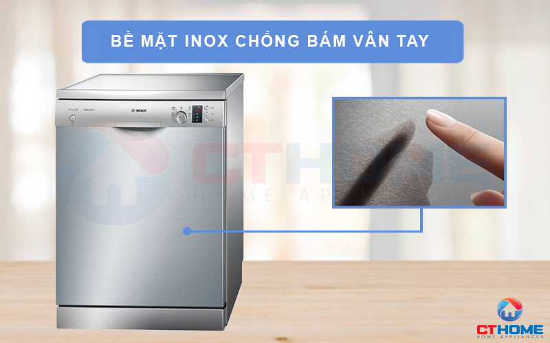 Bề mặt inox chống bám vân tay hiệu quả