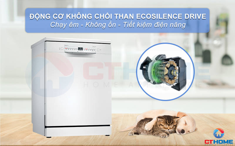 EcoSilence Drive là Động cơ không chổi than, được nghiên cứu giúp làm giảm độ ồn, tiết kiệm năng lượng.