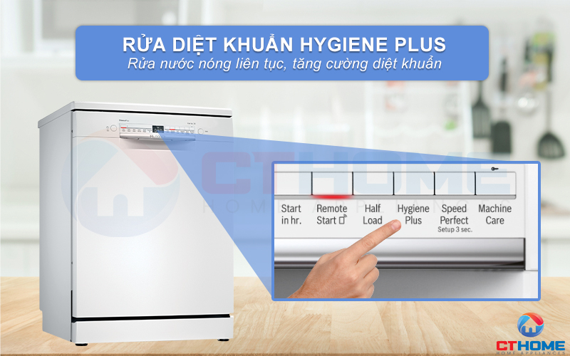 Tính năng Hygiene Plus diệt vi khuẩn, nấm mốc và bảo vệ sức khỏe người dùng.