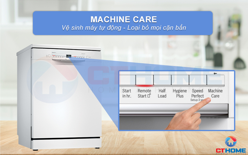 Chương trình vệ sinh máy tự động giúp máy sạch sẽ hơn.