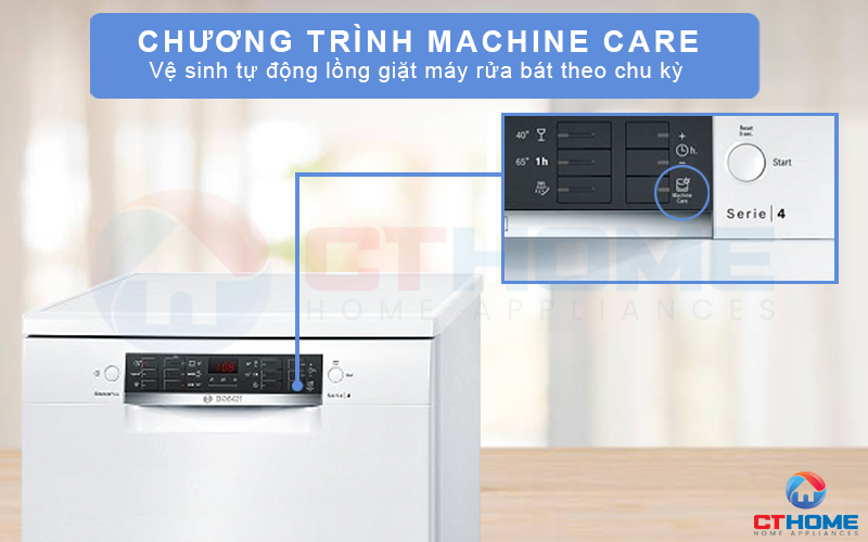 Chương trình vệ sinh máy tự động Machine Care hỗ trợ vệ sinh máy hiệu quả và an toàn