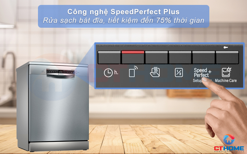 Tăng tốc độ rửa, tiết kiệm thời gian hơn nhờ Speedperrfect Plus