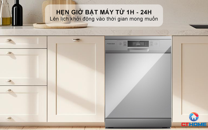 Hẹn giờ bật máy từ 1h - 24h