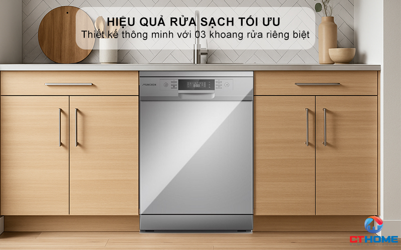 Hiệu quả rửa sạch tối ưu với 03 khoang rửa độc lập