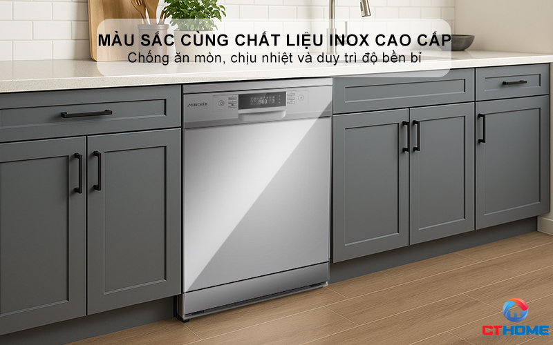 Màu sắc sang trọng cùng chất liệu Inox cao cấp