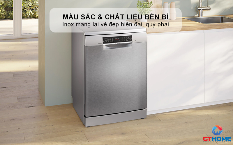 Màu sắc và chất liệu Inox mang lại vẻ đẹp hiện đại, quý phái