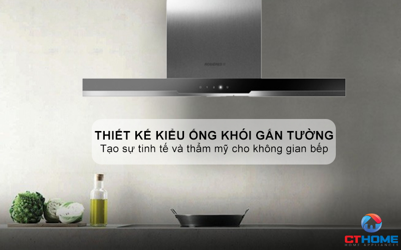 MÁY HÚT MÙI ỐNG KHÓI ROSIERES RDSV985PN NGANG 90CM 1