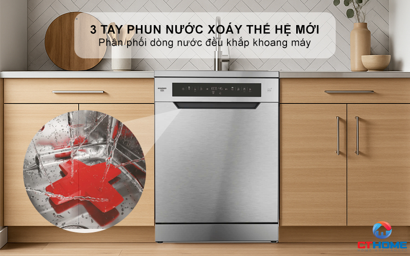 MÁY RỬA BÁT 16 BỘ  ROSIERES RF 6B4S1PDX-04 RF6B4S1PDX04 10