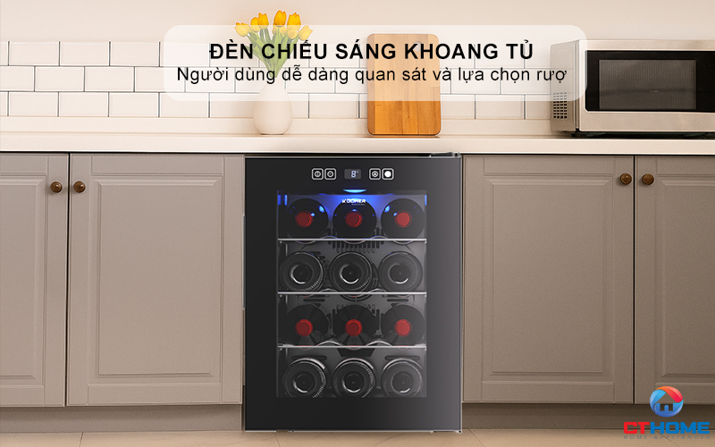 Đèn chiếu sáng khoang tủ, quan sát dễ dàng