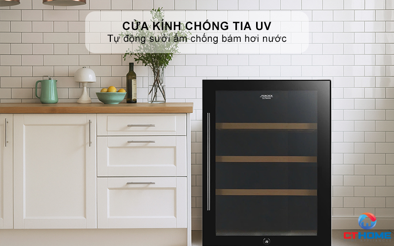 Cửa kính chống tia UV & tự động sưởi ấm chống bám hơi nước