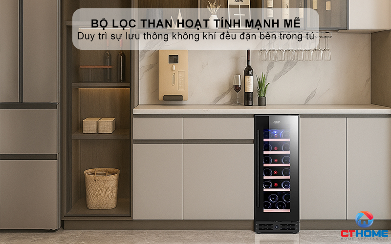 Quạt làm mát và bộ lọc than hoạt tính mạnh mẽ