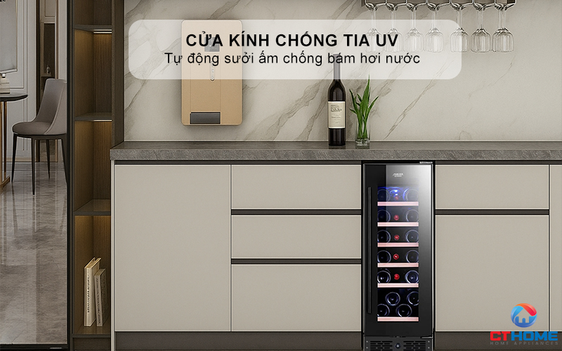 Cửa kính chống tia UV & tự động sưởi ấm chống bám hơi nước