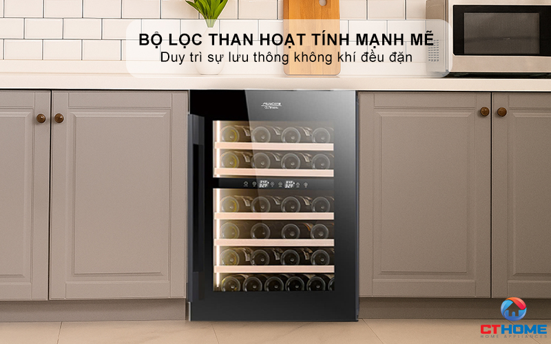 Quạt làm mát và bộ lọc than hoạt tính mạnh mẽ