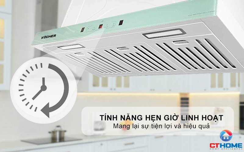Hẹn giờ linh hoạt lên tới 90 phút, linh hoạt và tiện lợi cho mọi gia đình
