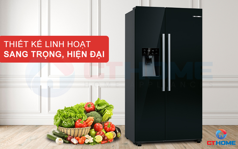 Tủ lạnh Bosch KAD93VBFP sở hữu thiết kế sang trọng